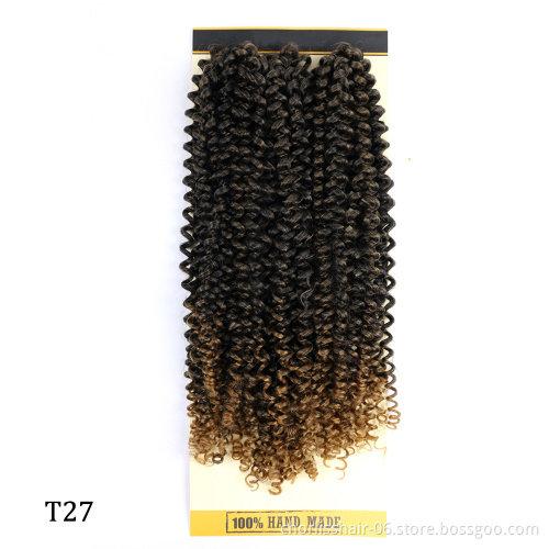Wholesale 18'' 3pcs/Bag PassionTwist Freetress Crochet hair Heat Resistant Water Wave Crochet Braiding Hair Afro For Black Women